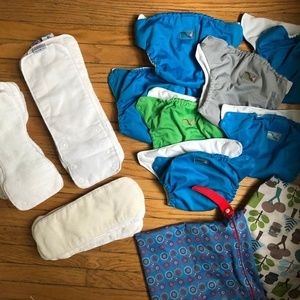 Rumparooz Cloth Diaper Set With Inserts & Wet Bags